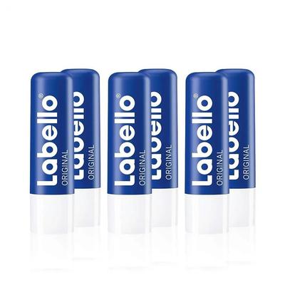 Бальзамы для губ Labello Original - Упаковка 6 шт. (6 x 4,8 г), Естественно Красивый