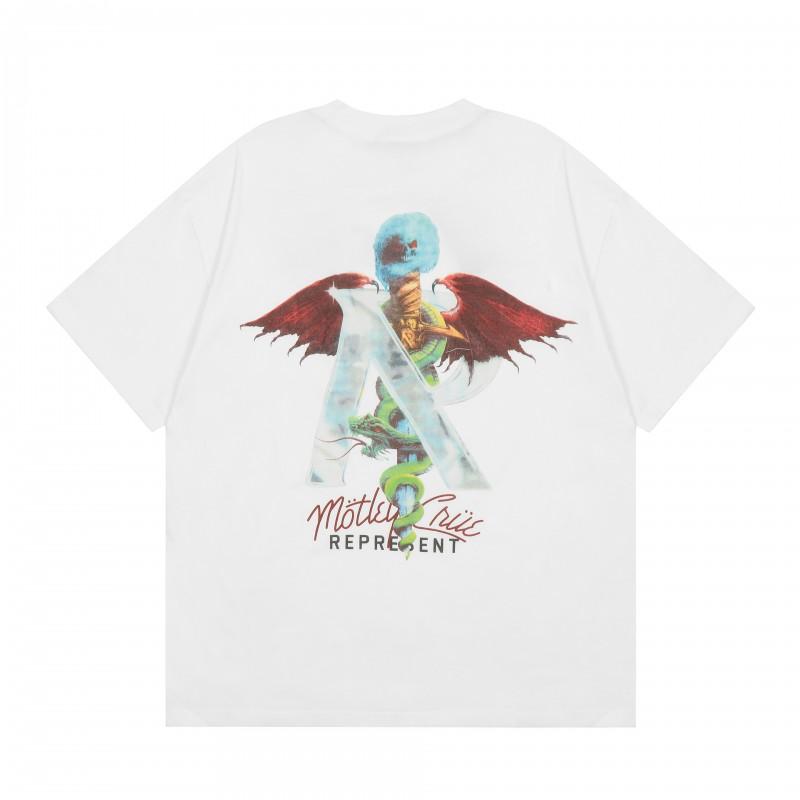 Mens Oversized Vintage Washed Cotton T-Shirt With Cartoon Animal Print Streetwear Loose Fit Short Sleeve Tee