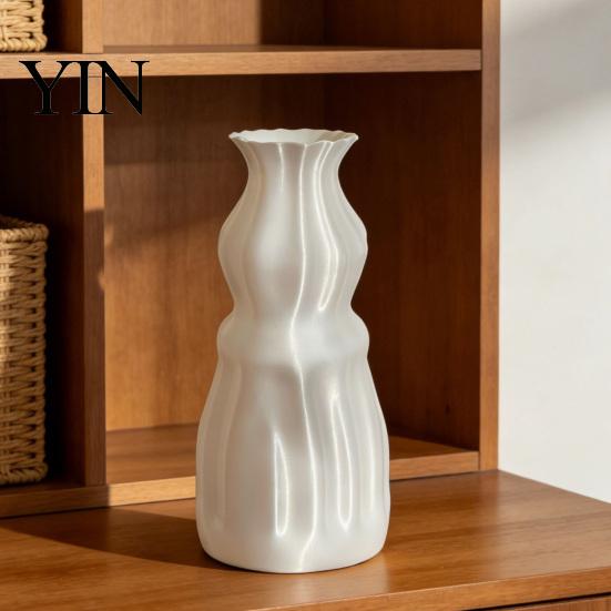 Creative Interior Decoration 3D Printed Flower Vase, Modern Decorative Minimalist Container, Eco Friendly PLA Table Decor Floral Arrangement