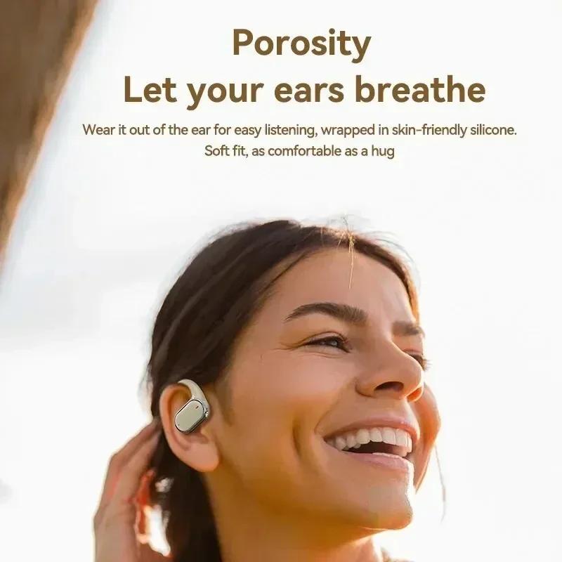 Xiaomi New Wireless Ear Hanging Headset, Noise Reduction Hanging Earphones, Waterproof Ear Earphones For Sports Work Running Walking