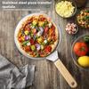 10 Inch Stainless Steel Wooden Handle Pizza Shovel,large Shovel Surface,can Be Hung,transferred Cake,pancake Transfer Tray Tool