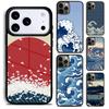 Японский стиль Волна Чехол для телефона для iPhone 17 16 15 Pro Max Air 14 13 12 11 Plus Ударопрочный чехол