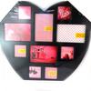 [N4189] - Photo Collage 'Love' Black (10 Photos) - 46x45 Cm