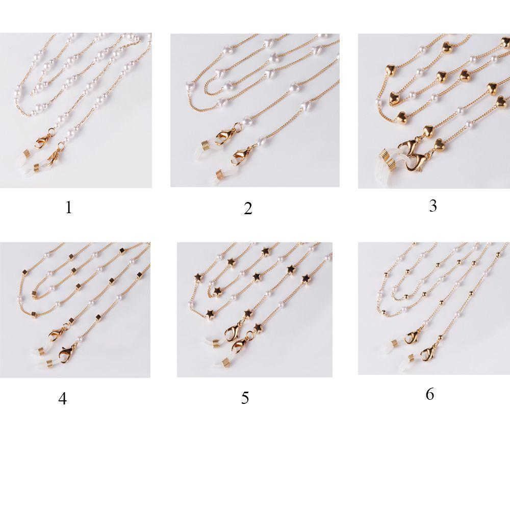 Цепочка Жемчужная Золотая Цепочка Халтер Цепочка для Очков Удлинитель для Маски Шнурок против Падения Цепочка для Маски