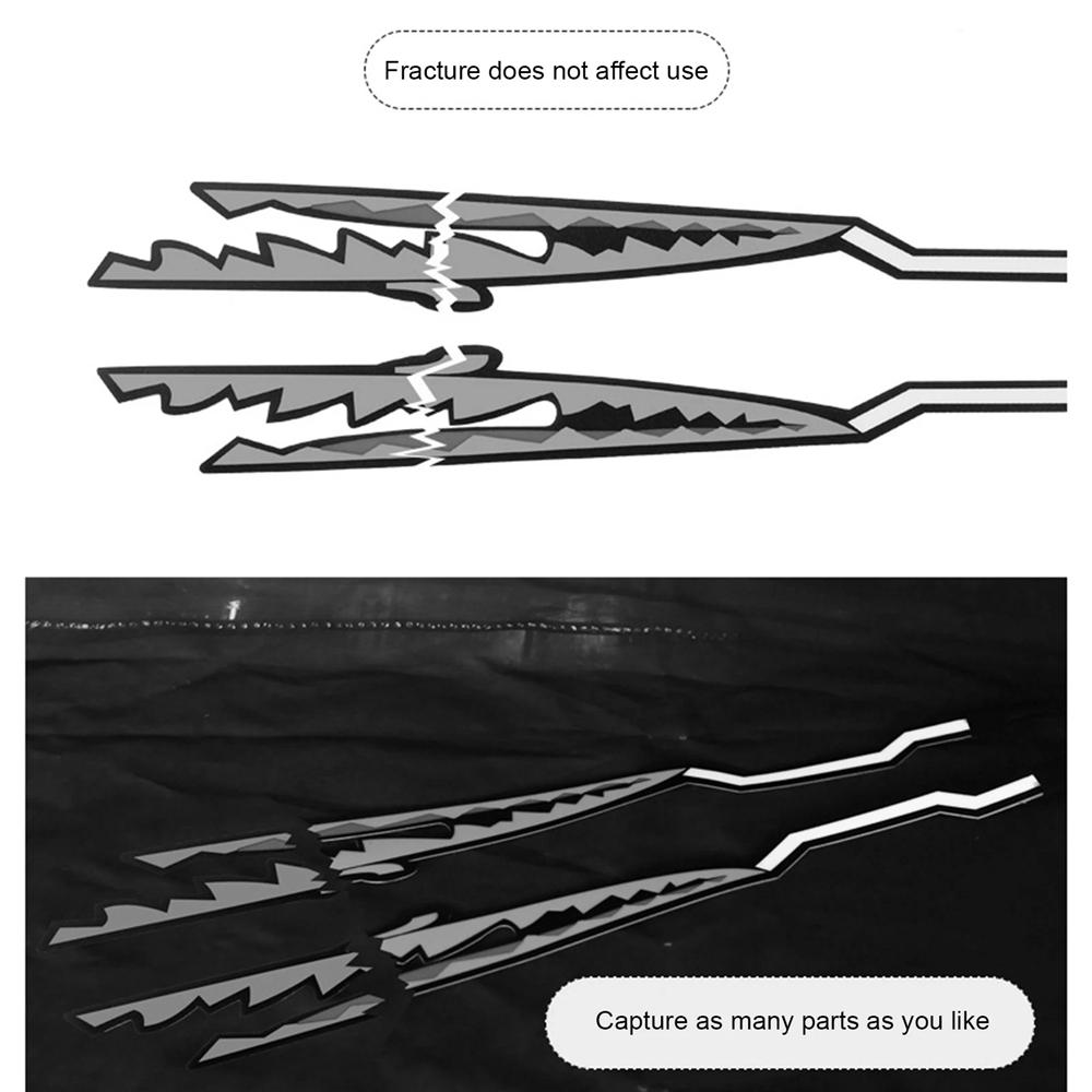 Motorcycle Helmet Light Shark Strip Red LED Night Signal Lamp Stripe Glowing Bar