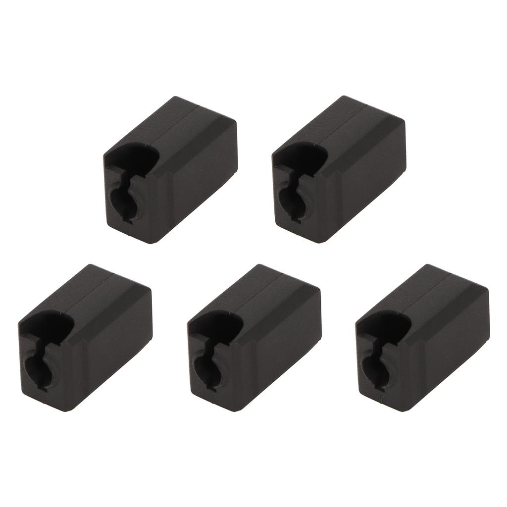 5Pcs Extruder Hotend Cover Black Silicone Anti Stick Stable Heater Block Cover for X1 Carbon P1P
