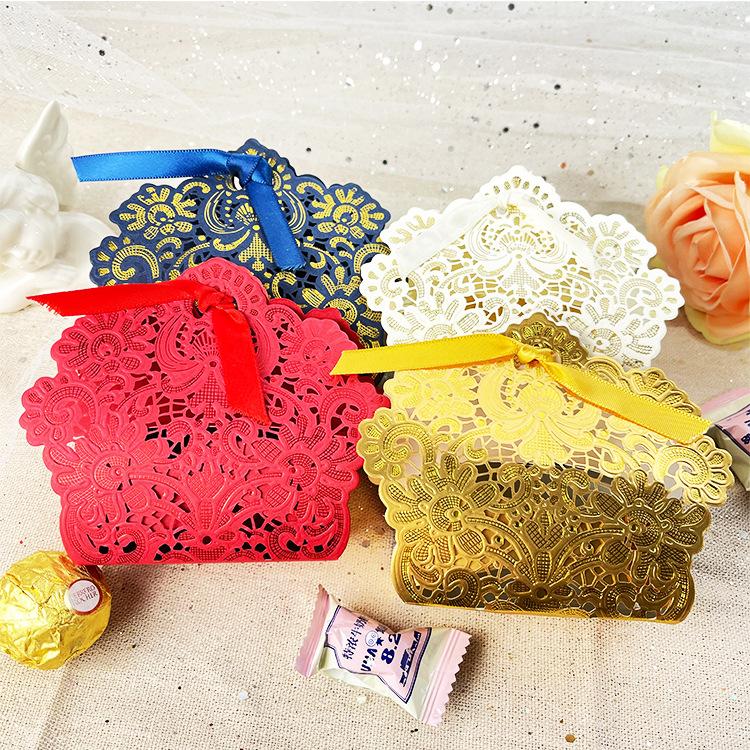 Новые полые свадебные коробки для конфет в европейском стиле: Идеально подходит для свадеб, вечеринок и памятных подарков - дарение