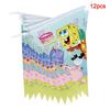 Cartoon SpongeBob Birthday Party Themed Disposable Tableware Balloon Set party Hat Mask Napkin Horn Banner Backdrop Baby Shower