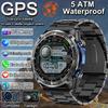 Новые военные смарт-часы с GPS для мужчин, офлайн-карты, 4 ГБ памяти, водонепроницаемость 5 АТМ, видеоплеер, аккумулятор 860 мАч, смарт-часы для плавания и спорта