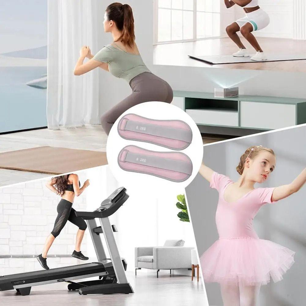1 Pair Sand Filled Weighted Ankle Weights Weight-bearing Fitness Equipment  Yoga Training