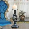 Atmosphere Restaurant Cafe Candlelight Candlestick Wedding Candlelight Dinner Prop Table Decoration Retro Candlestick Decoration