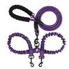 New 13-color One-to-two Double-headed Pet Leash Anti-winding Telescopic Elastic Nylon Leash
