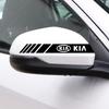 CASSX1 2Pcs Car Rearview Mirror Vinyl Stickers For KIA Ceed Forte K9 Optoma Picanto Rio Sorento Soul Sportage Auto Accessories