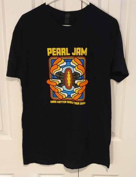 PEARL JAM Dark Matter World Tour TShirt Official Merchandise Black Size M. Unisex T-Shirt
