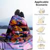 "Future Fashion: Neon Dreams Collection"Blanket Lightweight Flannel Throw Blanket for Sofa, Bed, Travel, Camping, Livingroom, Office, Couch,