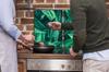 2x GLASS PROTECTIVE PLATE FOR STOVE 40x52 LEAVES