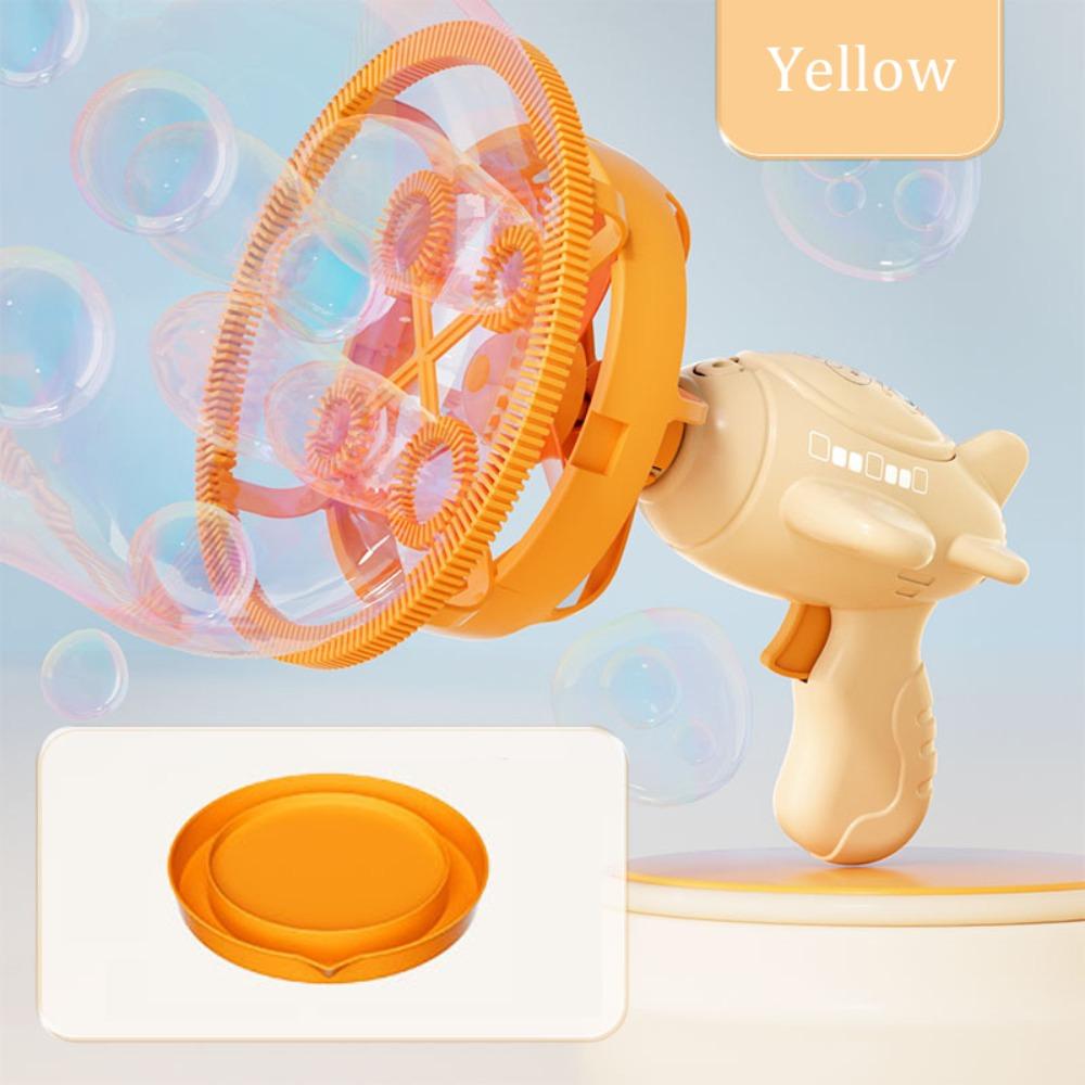 Electric Fan Airplane Bubble Machine Semi-Automatic Soap Blower Toys Fun Fun Bubbles Outdoor
