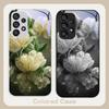 Розовый Хрустальный Цветок Для Samsung S8 S9 S10 S20 Ultra S21 Pro S22 Plus S23 FE S24 Ultra S25 Edge S25Ultra Стеклянный Чехол Для Телефона