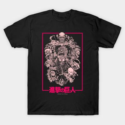 Asian Size Cotton Unisex Tshirt Print T-shirt Attack On Titan T-shirt No-Cut Print Regular Fit