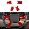 4PCS Car Trim Cover Carbon Style ABS Decal Sticker Compatible With Chevy Silverado Suburban Tahoe Avalanche Express GMC Sierra Yukon Savana 2003-2006