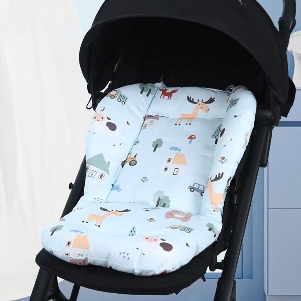 1Pcs Pram Buggy Baby Stroller Seat Pad Cartoon Pattern Carriages General Mat Stroller Cushion