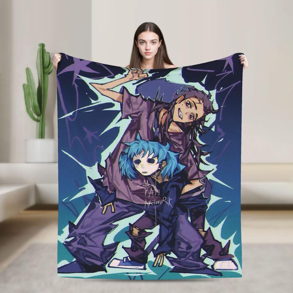 Sally Face  Blanket  Soft Street Trend Plush Throw Blanket For Boy Girl Bedroom Flannel Bedspread Bed Cover