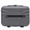 Wings Peafowl Travel Case 14" Dark Grey Cosmetic Bag