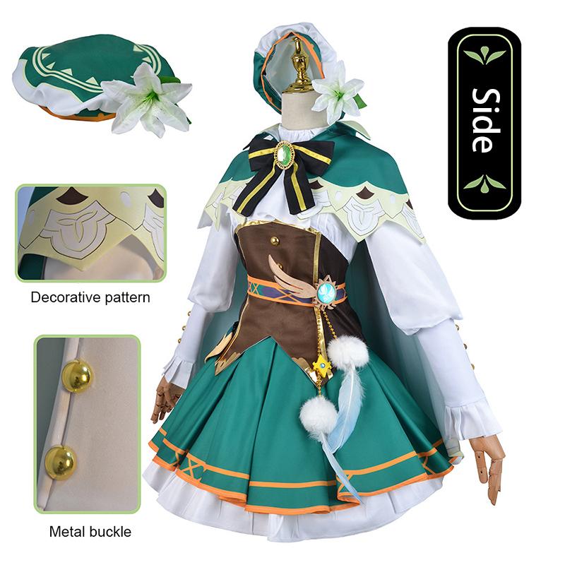 Genshin Impact Wendi Tongren женское платье карнавальный костюм Fengshen Baba Tos Wendi Zhengtai Luoli cos Одежда