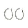 European and American fashion high-end atmospheric earrings trendy cool earrings versatile personalized party big earrings exquisite commuter earrings
