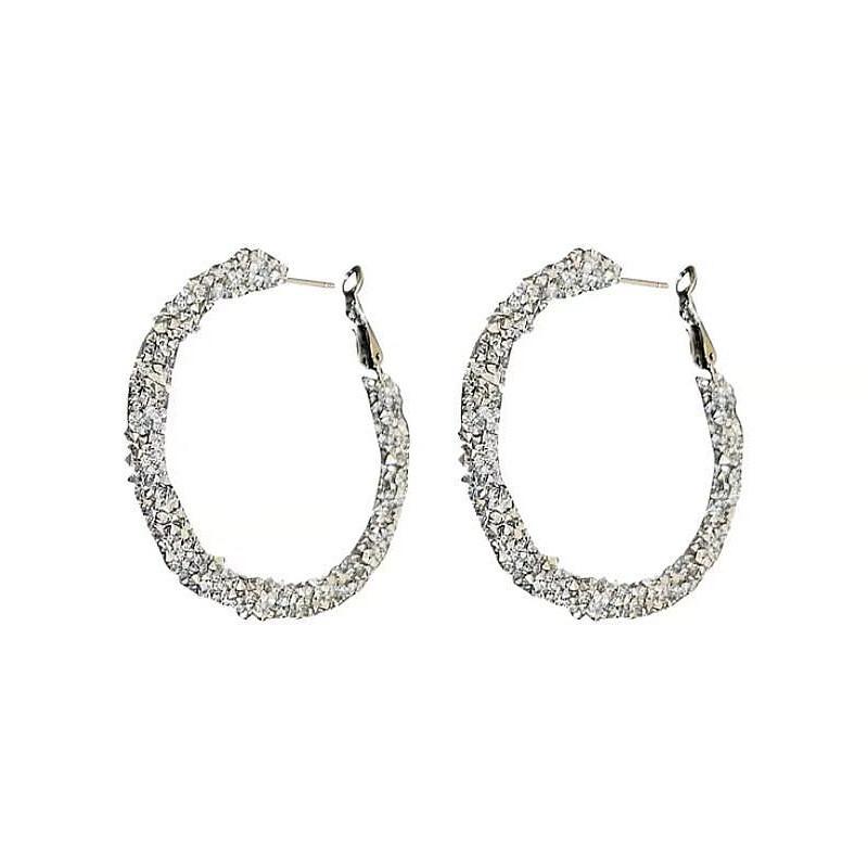 European and American fashion high-end atmospheric earrings trendy cool earrings versatile personalized party big earrings exquisite commuter earrings