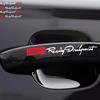 Trim Decals Vinyl Stickers Car Door Handle Decal WRC World Racing Car Stickers Dual Color Design