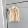 Fur year new fox fur vest women's medium and long young fur integrated vest fluff
