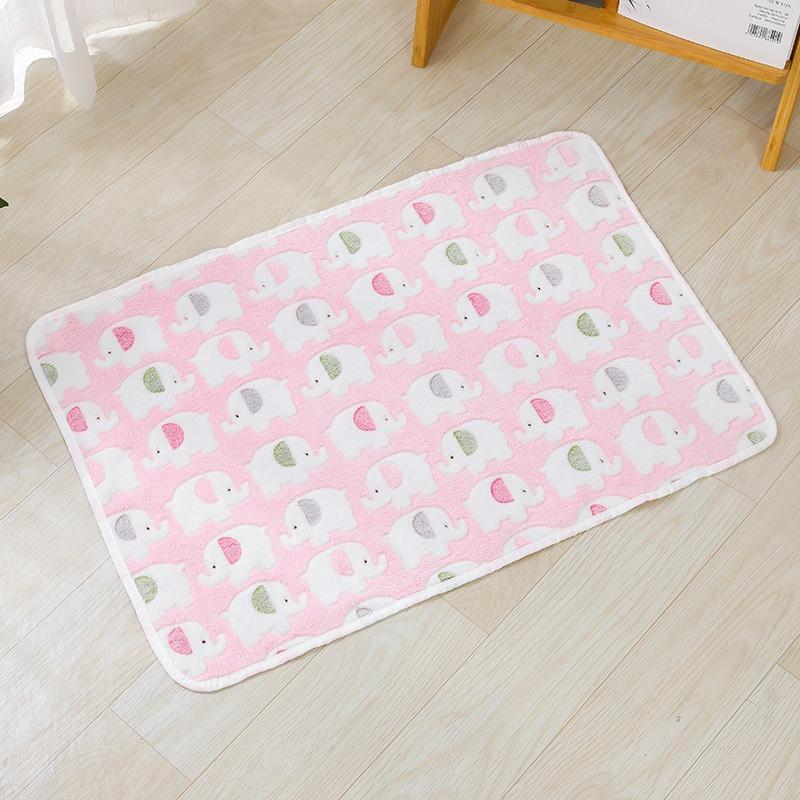 Cartoon Cute Paw Pattern Dog Sleeping Blanket Super Soft Plush Pet Blanket Warm Cuddle Blanket for Dogs Cats Puppy Throws Blanket for Couch Sofa Bed