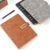 Thick A5 Notepad Buckle Ring Binder Journals Vintage Loose-leaf Notebook  Binder Journals