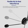 Call Center Headset 3.5mm Usb Wired Business Headphone With Microphone Volume Control Mute Cancelling Office Pc Headphones