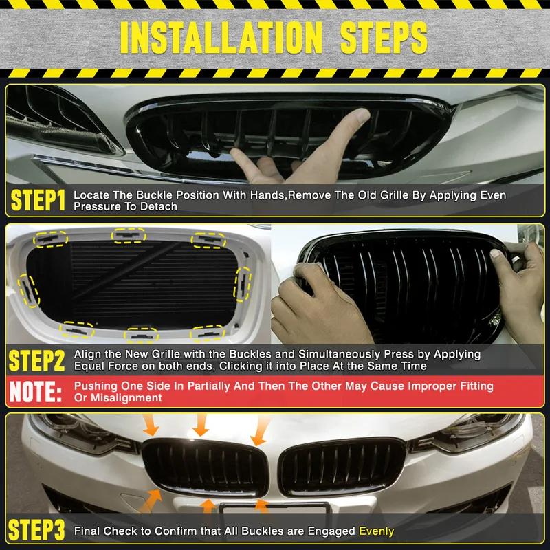 Хромированная решетка переднего капота, 2 шт., для BMW E46, дорестайлинг, 4-дверный, 1998–08/2001 51138208489 51138208490