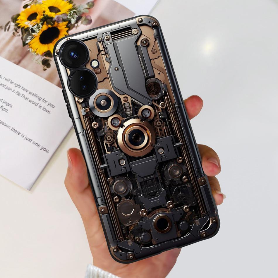 Для Tecno Spark 9 Pro KH7 KH7n Милый Мультяшный Чехол Для Телефона Для Tecno Spark 9Pro Черный Силиконовый Мягкий ТПУ Чехлы