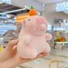 Милый мультяшный капибара плюшевый брелок креативная игрушка кукла автомобиль брелок рюкзак украшения подарки