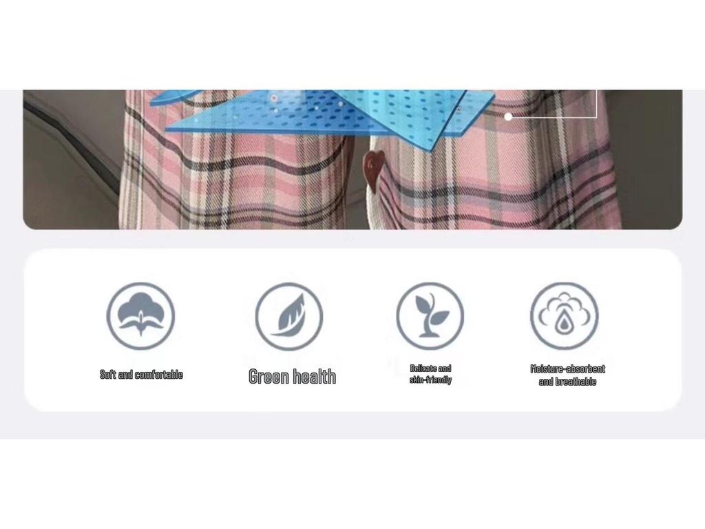 Pink Plaid Wide-Leg Pants for Petite Pear-Shaped Women - Slim Fit, Loose Straight-Leg, Floor-Length for Spring/Autumn