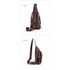 BULLCAPTAIN Genuine Leather Crossbody Bags Men Leather Shoulder Men Chest Bags Fashion Travel Handbags Man Messenger Bag Male