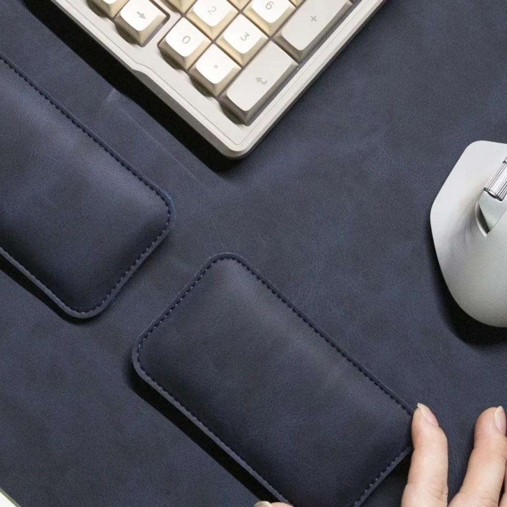 PU Desk Pad Waterproof Laptop Desk Mat Portable Large Mousepad  Mouse Wrist Guard