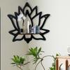 Wooden Lotus Hollow Decorative Rack Aromatherapy Organiser Essential Oil Candle Holder Wall Mounted Shelf Corner Shelf