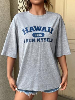 Хлопковая женская футболка с принтом I Have Been To Hawaii 1996, летняя футболка с короткими рукавами, универсальная одежда, оригинальная мягкая футболка