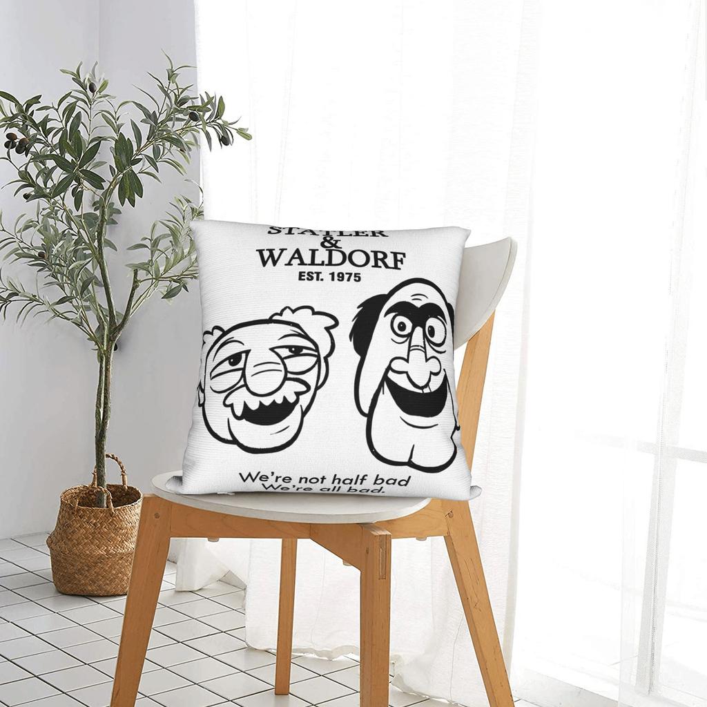Наволочка Statler And Waldorf Кавайная Наволочка Для Дивана Кушетки Кровати Гостиной Графическая Наволочка Подарок
