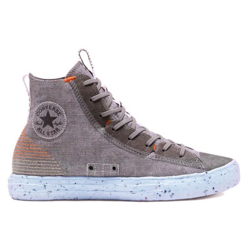 Converse Кеды унисекс Chuck Taylor All Star Crater Высокие Канвас Комфорт Универсальные Серый Оранжевый 168597C