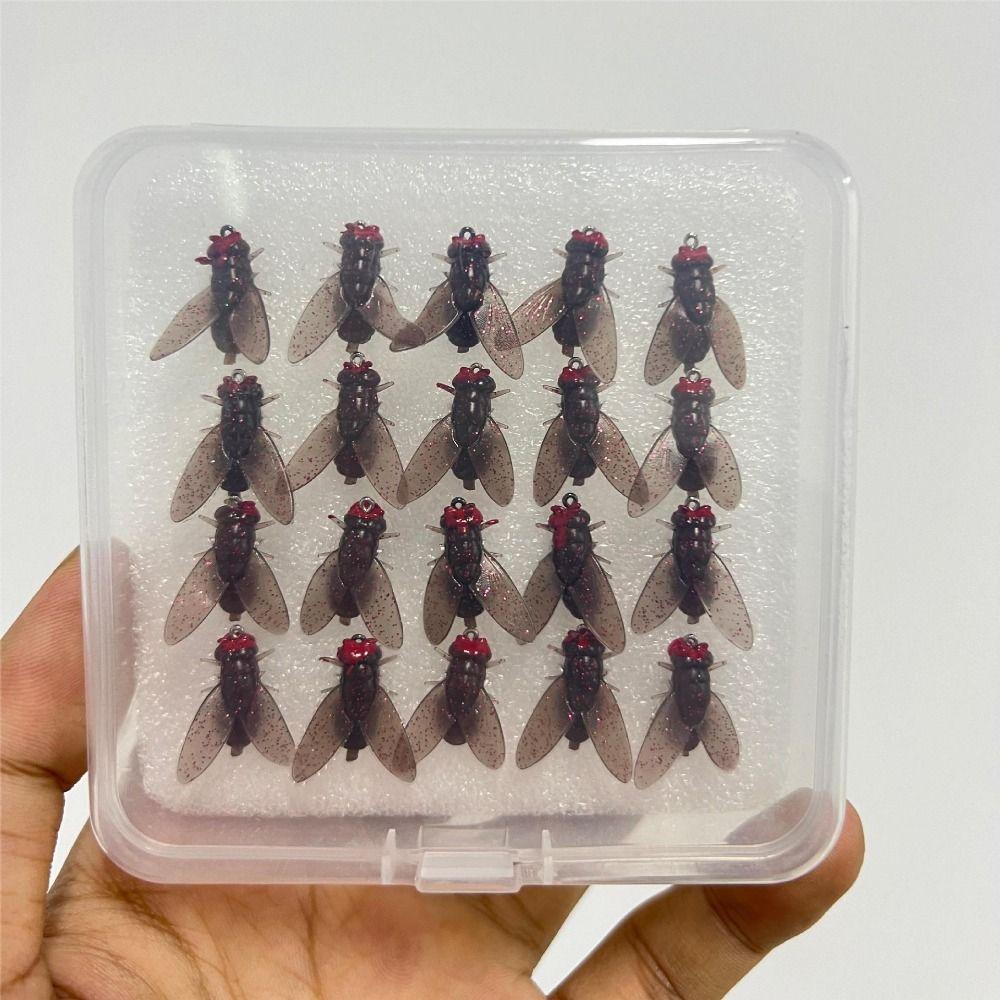 20PCS Durable Bionic Fly Fishing Bait Simulated Flies Trout Jigs Swimbaits Fishing Gear