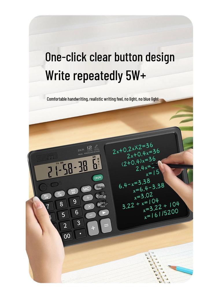 ZH71 Desktop Calculator with Voice, Memo, and Handwriting Pad