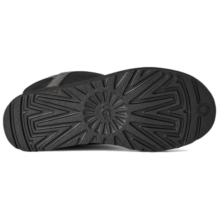 UGG Classic Novelty Short Mid-Calf Snow Boots Women Boots Black 1174515-BLK