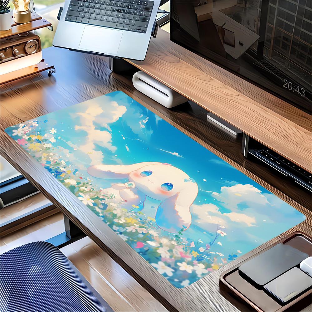 1pc Cinnamoroll Flower Field Dreamy SkyComputer Pad with Vibrant Game Machine Print, Mouse Pads for Desk0515013