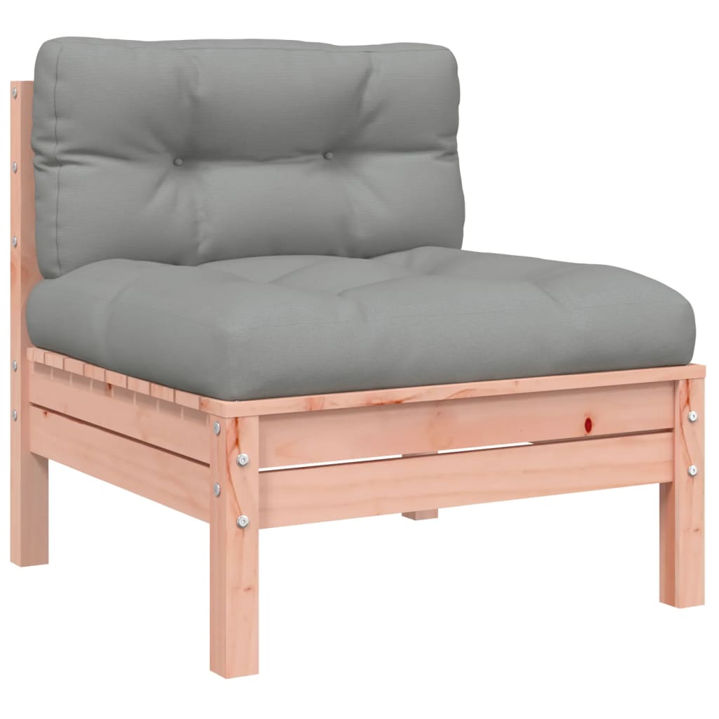 6 piece garden sofa set with cushions solid Douglas fir wood